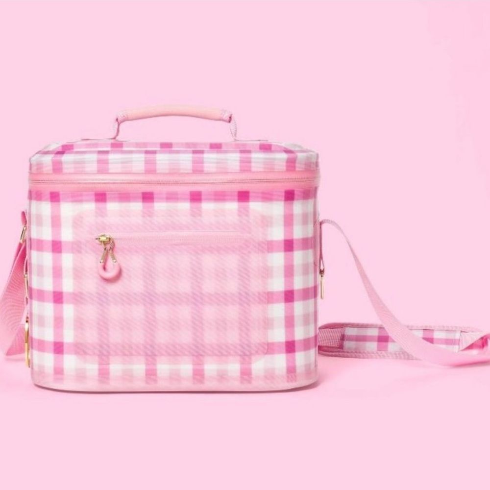 Stoney Clover Lane x Target 8.8qt Softsided Cooler Gingham Pink NWT